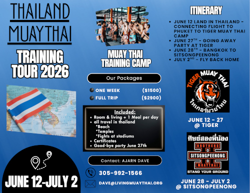 2026 Thailand Training Tour